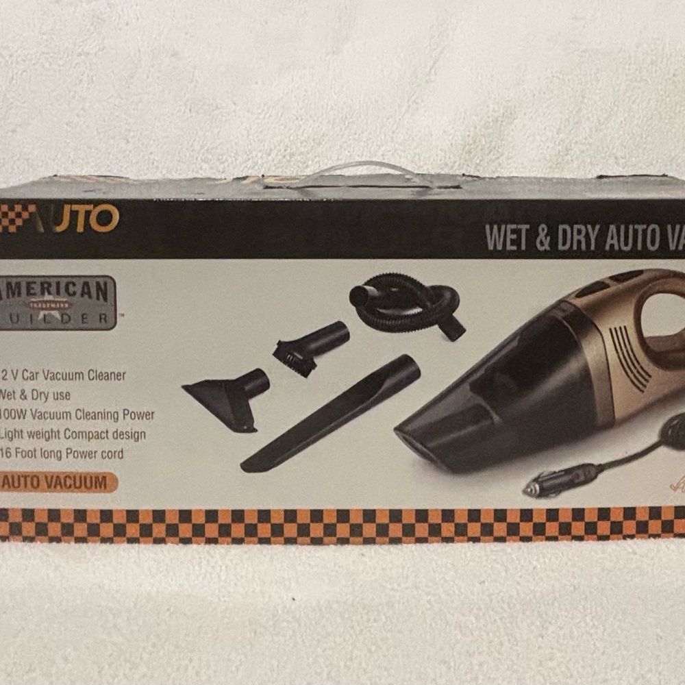 JTO Wet & Dry Auto Vacuum - Black and Gold